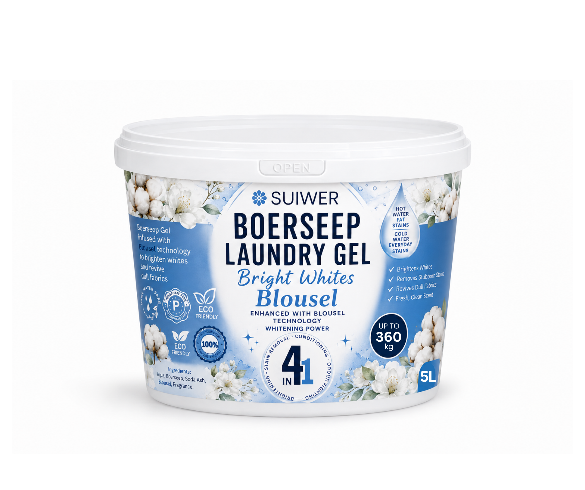 Boerseep Laundry Gel with Blousel Whitening