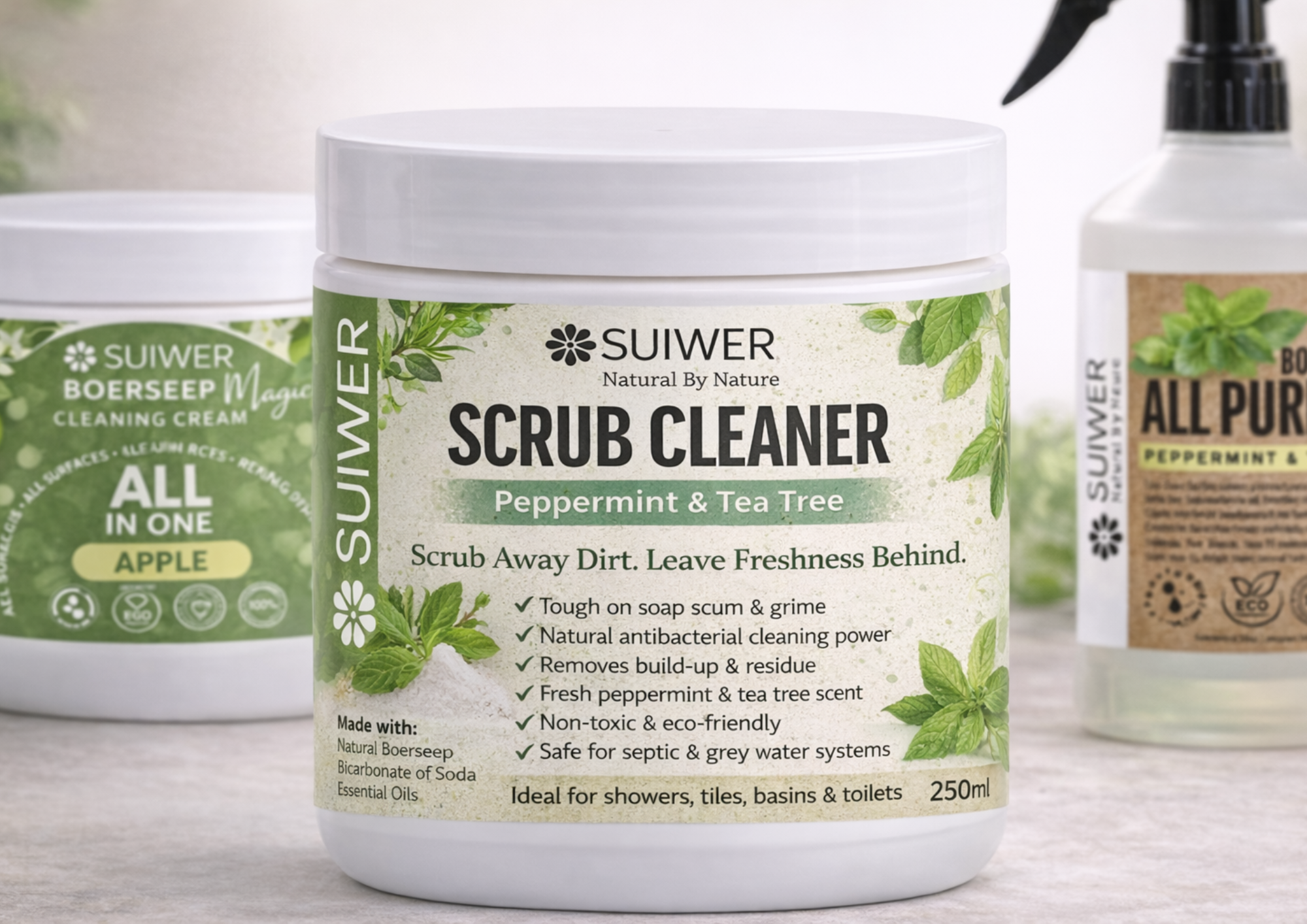 Suiwer Scrub Cleaner – Peppermint & Tea Tree